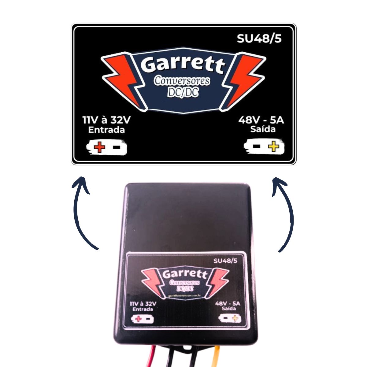Conversor/Regulador de Tensão – Entrada 11V à 32V – Saída 48V-5A – SU48/5 - Imagem 6