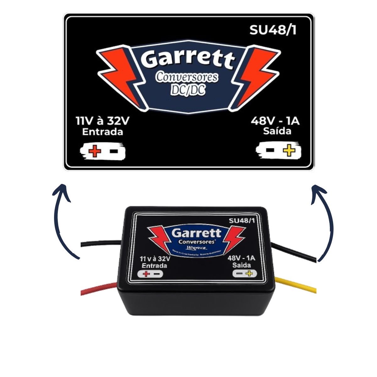 Conversor/Regulador de Tensão – Entrada 11V à 32V – Saída 48V-1A – SU48/1 - Imagem 5