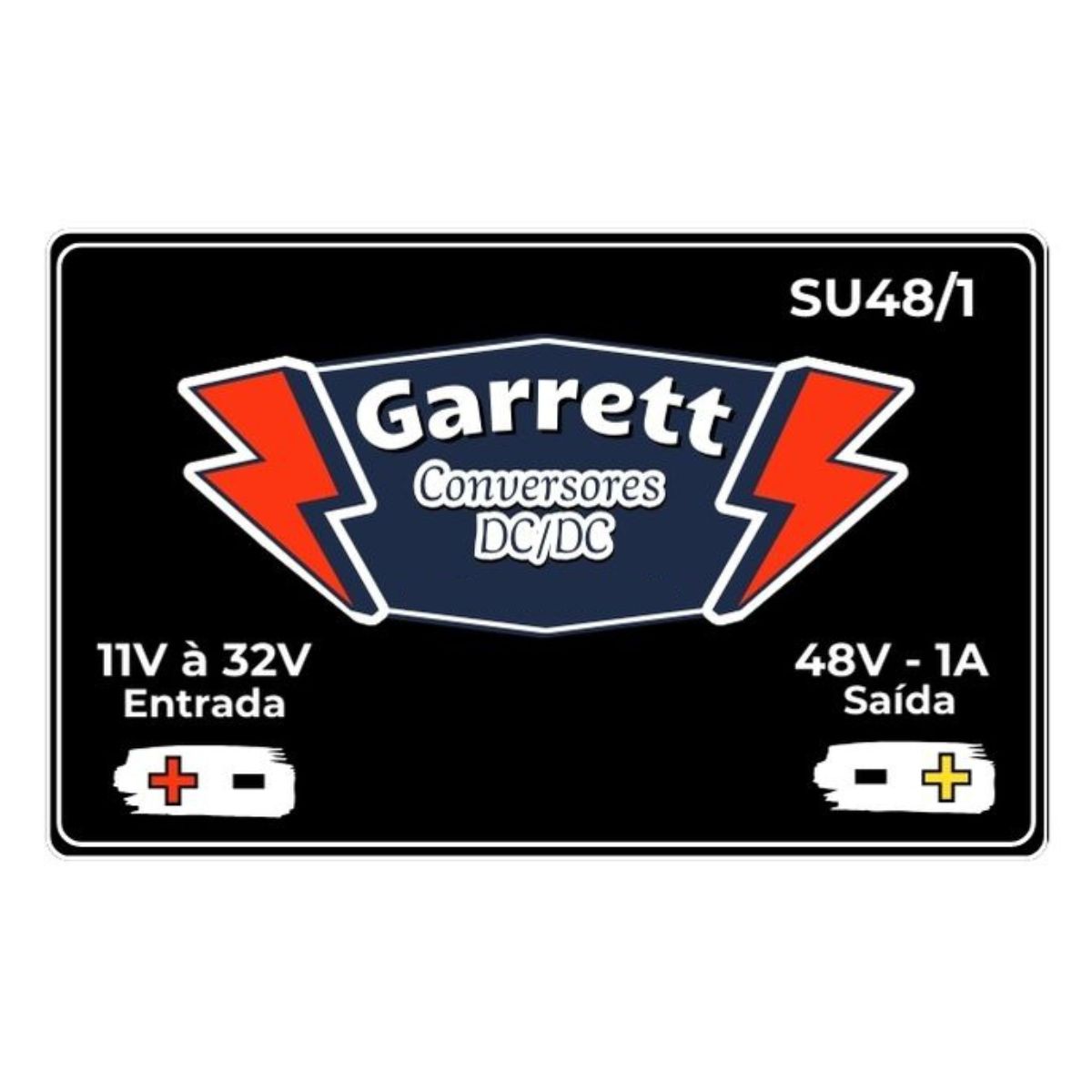 Conversor/Regulador de Tensão – Entrada 11V à 32V – Saída 48V-1A – SU48/1 - Imagem 6