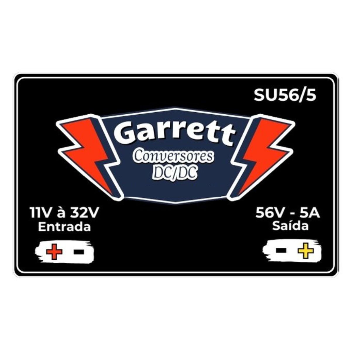 Conversor/Regulador de Tensão – Entrada 11V à 32V – Saída 56V-5A – SU56/5 - Imagem 4