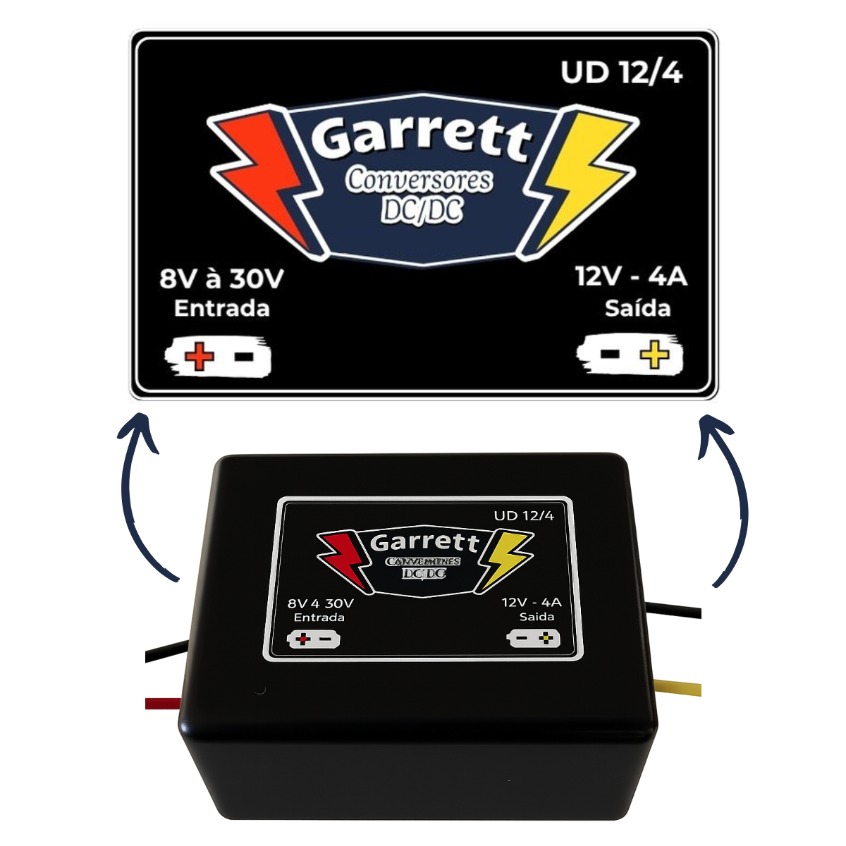 Conversor de Tensão Step Up & Down - Entrada 8V à 30V - Saída 12V 4a - UD12/4 - Imagem 5